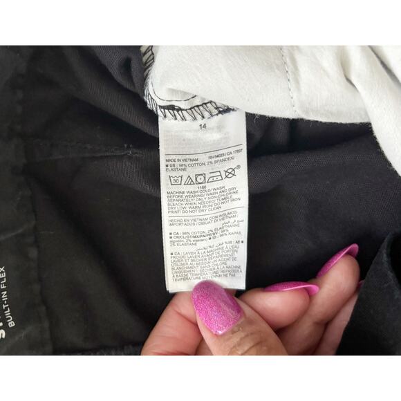 Old Navy Black Straight Leg Dress Pants Boys Size 14 - Picture 3 of 6